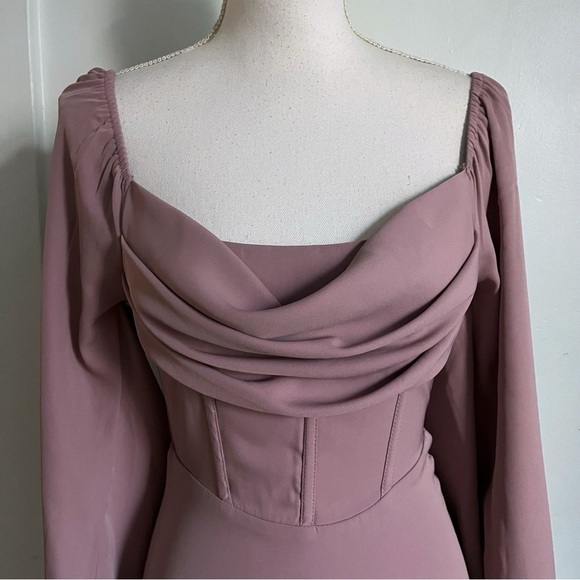 Princess Polly • Lillie Mauve Pink Corset Mini Dress - Picture 2 of 6